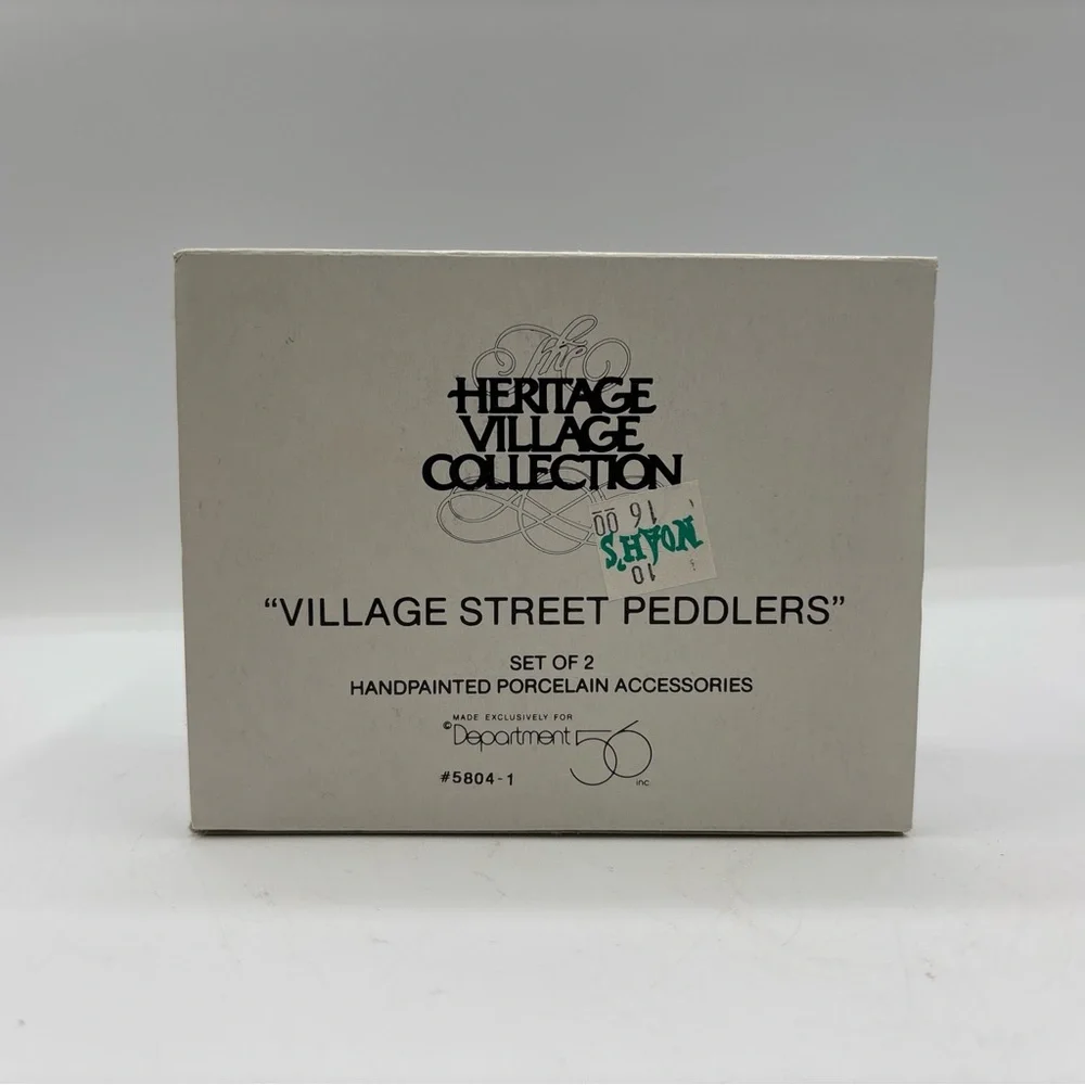 Department 56‎ 1992 Vintage HVC Village Street Peddlers Set of 2 5804-1 Retired